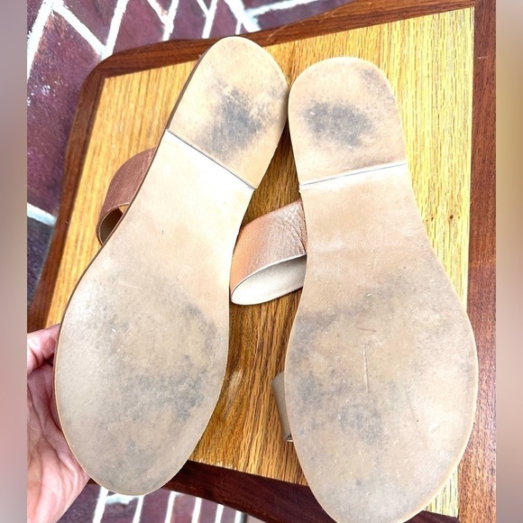 ABLE Joselyn Metallic Double Strap Sandals - Picture 5 of 5